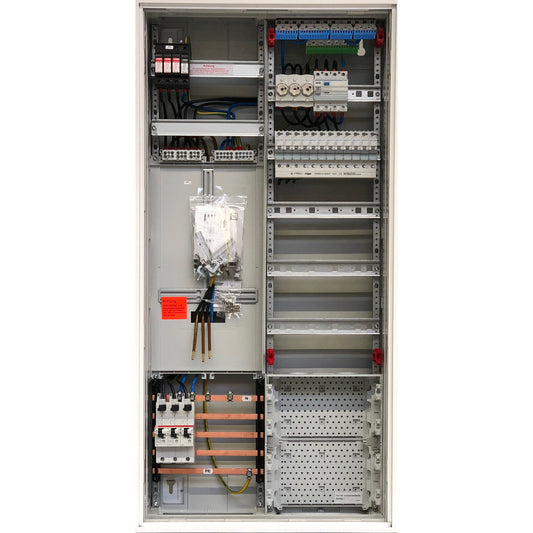 Zählerschrank 3-Punkt, EFH - Komplett - vorverdrahtet & montagefertig - V2