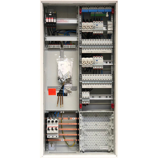 Zählerschrank 3-Punkt, EFH - Komplett - vorverdrahtet & montagefertig - V4